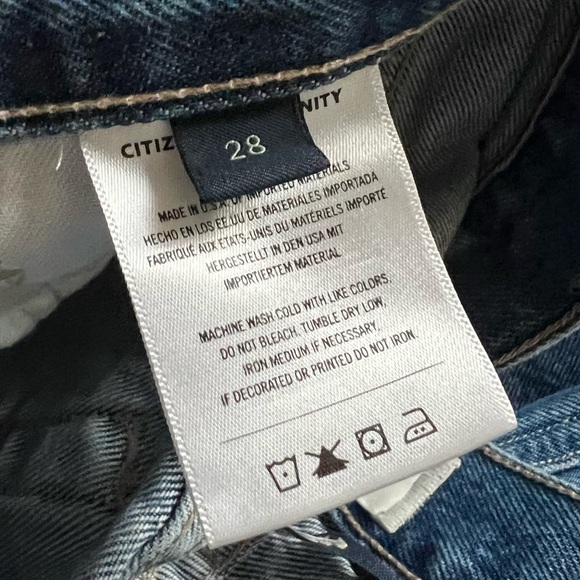 Citizens of Humanity Neve Low Slung Relaxed Leg Jean Oasis Denim Casual Women 28 - Picture 12 of 13